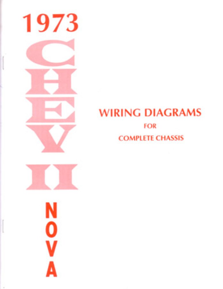 bishko automotive literature 1973 Chevrolet Nova Electrical Wiring Diagrams Schematics Mechanic OEM Book