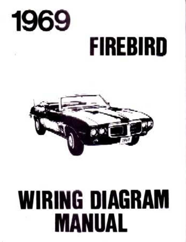 bishko automotive literature 1969 Pontiac Firebird Trans Am Electrical Wiring Diagrams Schematics Manual Book