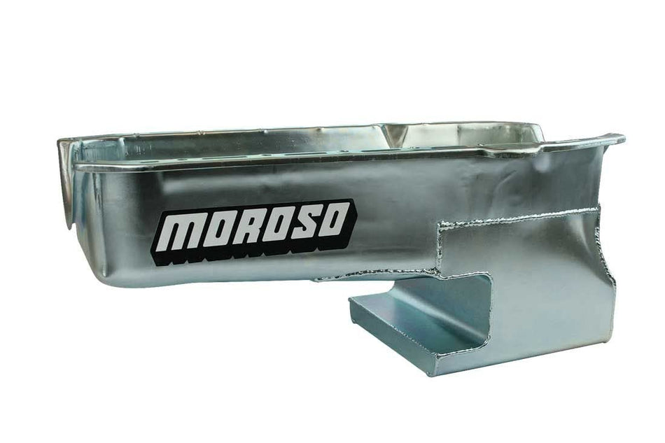 Moroso 20213 Steel Wet Sump Oil Pan, Fits Small Block Chevy 80-85 Block Including Dart SHP, 62-67 Chevy II Nova