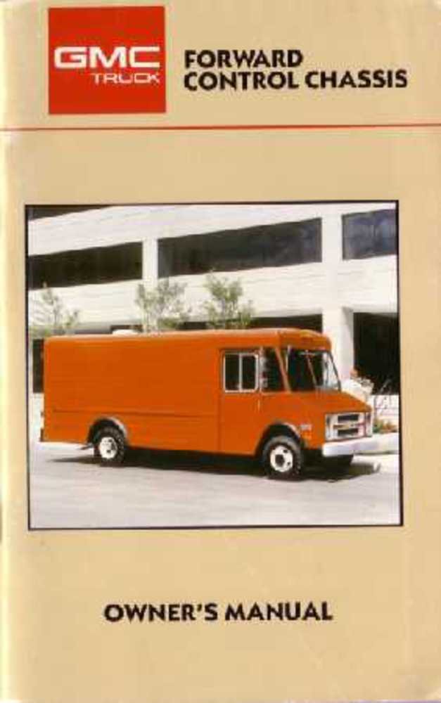 1987 GMC Forward Control Truck Owners Manual User Guide Operator Book Fuses