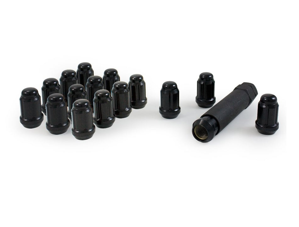 Gorilla Automotive 21132BC Small Diameter Acorn Black 4 Lug Kit (12mm x 1.50 Thread Size)
