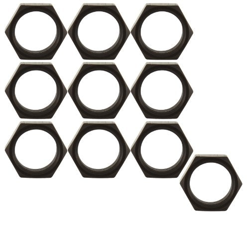 Allstar ALL18286-10 Black Thread Aluminum Jam Nut, (Pack of 10)