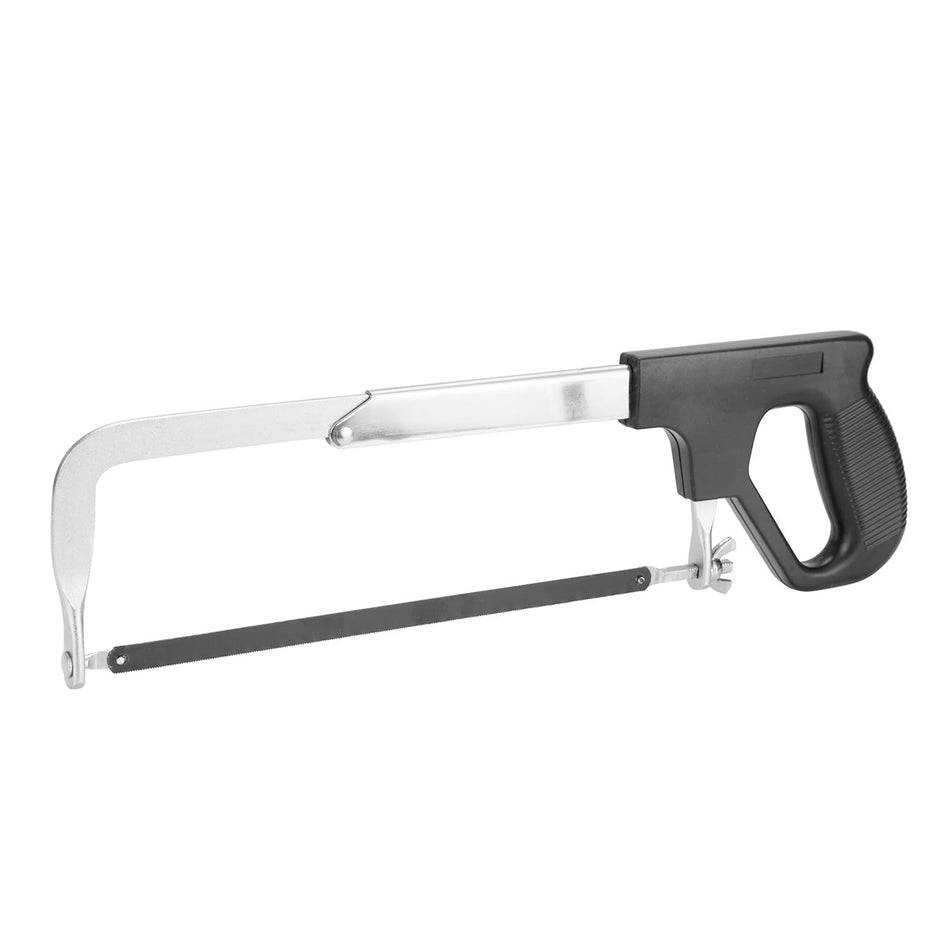 GreatNeck 100 Adjustable Frame Hand Saw, 12 Inch Hacksaw Blade, Hacksaw for Metal and Plastic, Heavy Duty Hack Saw Steel Frame, Butcher-Style Handle, Ideal for Hard Materials