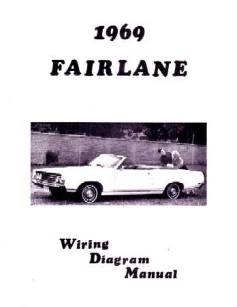 bishko automotive literature 1969 Ford Fairlane & Torino Electrical Wiring Diagrams Schematics Manual Book