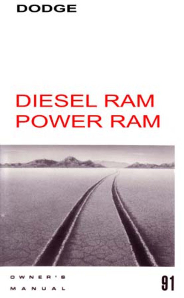 bishko automotive literature 1991 Dodge Ram Deisel Truck Owners Manual User Guide Reference Operator Book