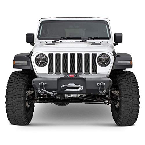 Warrior 6527 - MOD Series Stubby Black Front Winch HD Bumper