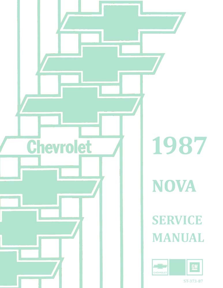bishko automotive literature 1987 Chevrolet Nova Shop Service Repair Manual Book Engine Drivetrain Electrical