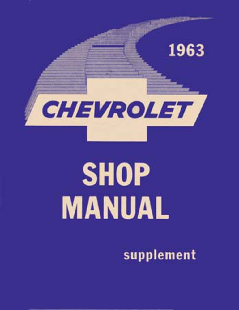 bishko automotive literature 1963 Chevrolet Belaire Biscayne Impala Shop Service Repair Manual Book Engine