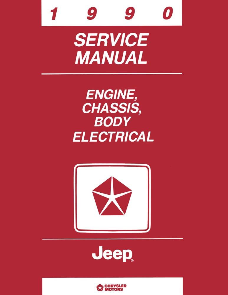 bishko automotive literature 1990 Jeep Cherokee Comanche Wrangler Shop Service Repair Manual Book Engine