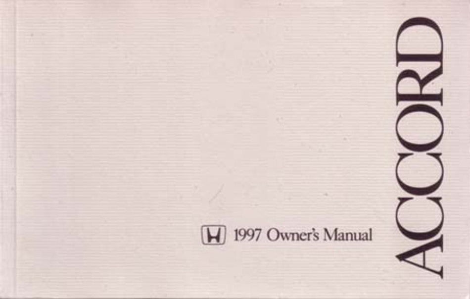 bishko automotive literature 1997 Honda Accord Sedan Owners Manual User Guide Reference Operator Book Fuses