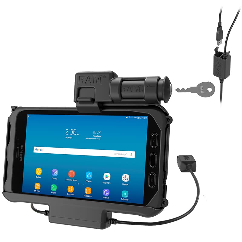 RAM������ Key Locking Power + Dual USB Dock for Samsung Tab Active3 & Active2