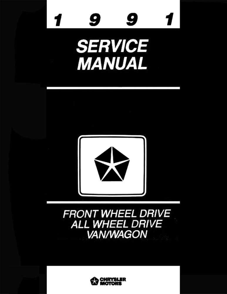 bishko automotive literature 1991 Town & Country Caravan Voyager Shop Service Repair Manual Engine Drivetrain