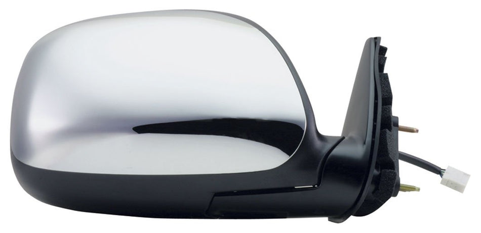 Fit System Passenger Side Mirror for Toyota Tundra Pick-Up, Black/Chrome, Foldaway, Heated Power