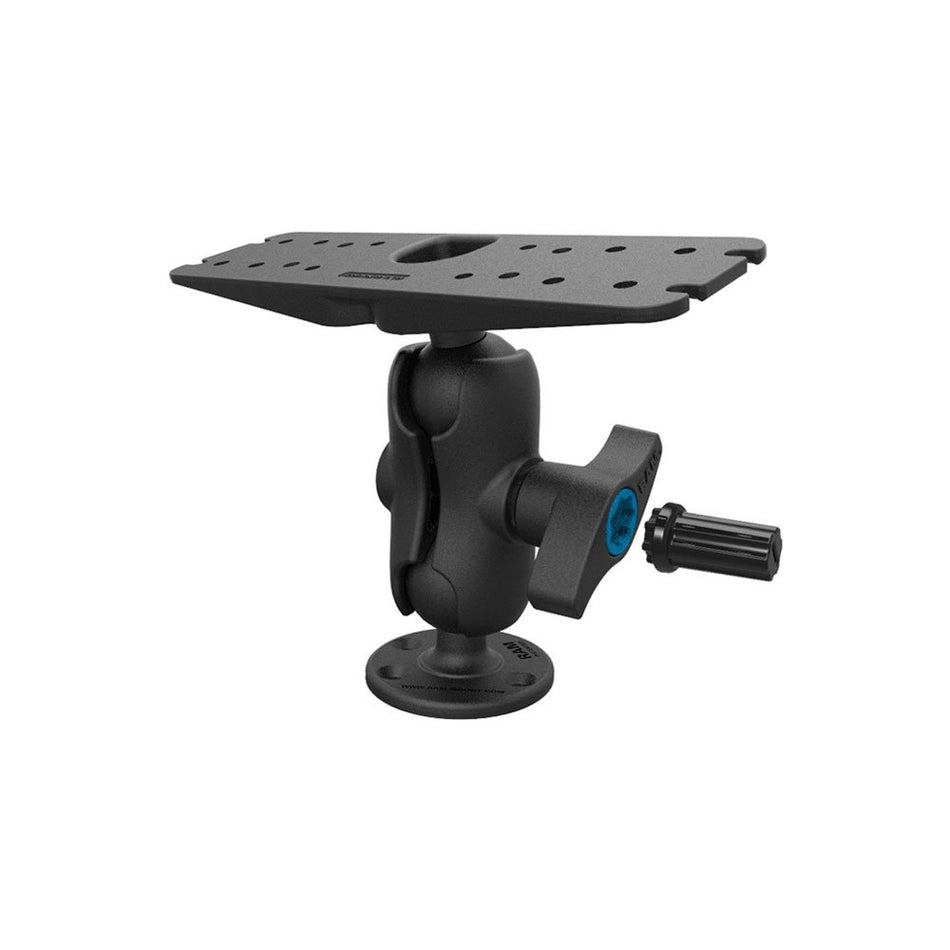 RAM MOUNTS (RAM-S-D-111U-C Pin-Lock Security Kit and 2.25" Diameter Ball Short Mount with 11" X 3" Rectangle Plate