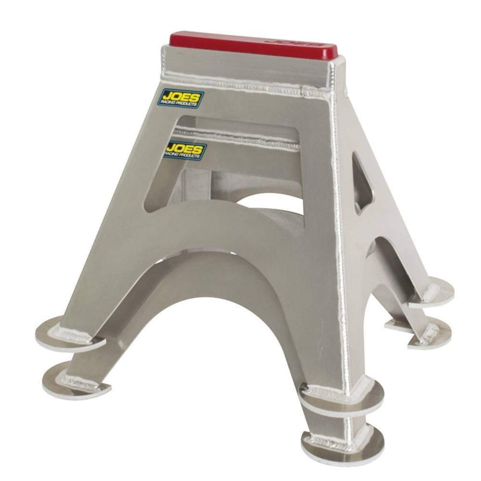 Joes Racing Products Jack Stand, 14 in Tall, 7 x 8 in Rectangle Base, Urethane Pad, Aluminum, Natural, Pair