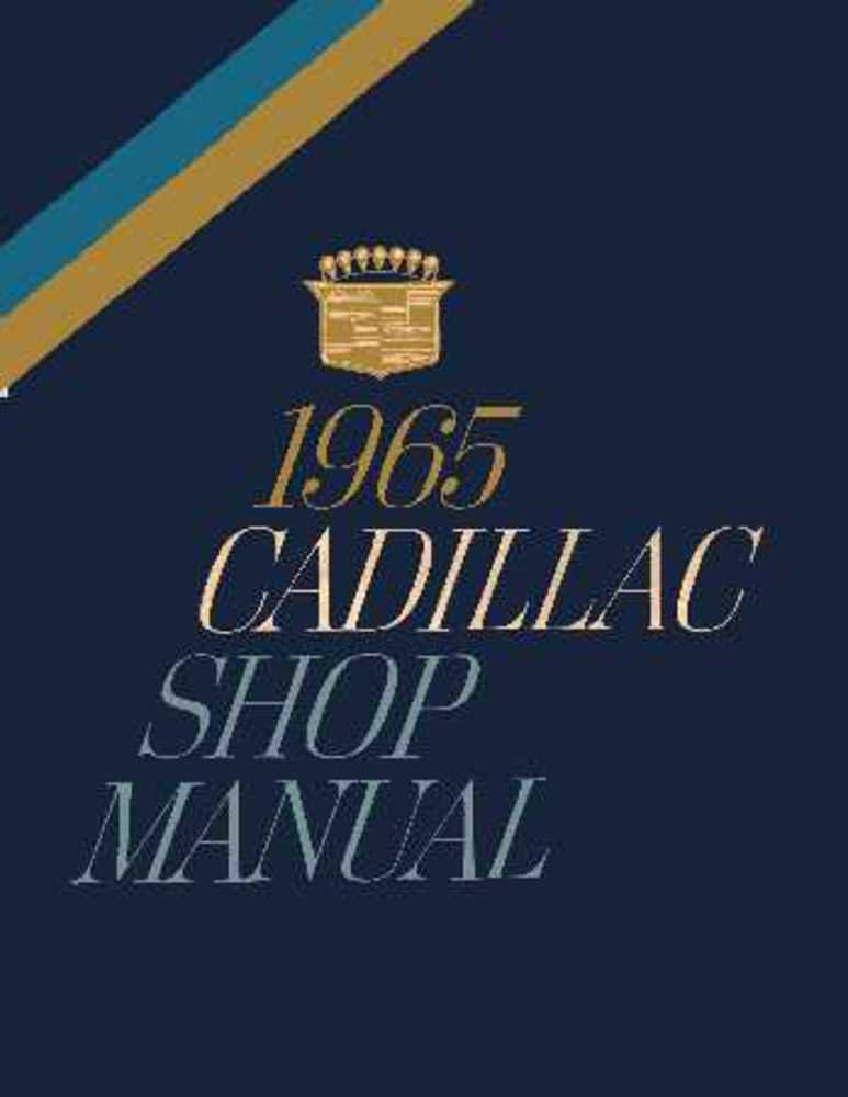 bishko automotive literature Shop Service Repair Manual for The 1965 Cadillac Deville Eldorado Fleetwood