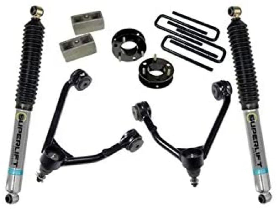 RealTruck SUPERLIFT SUSPENSION 8" Lift Kit for Chevy Silverado/GMC Sierra | Complete Lift Kit with Strut Spacers & Rear Shadow Shocks | K899 | Fits 2014-2019 Chevrolet Silverado/GMC Sierra 1500 Legacy