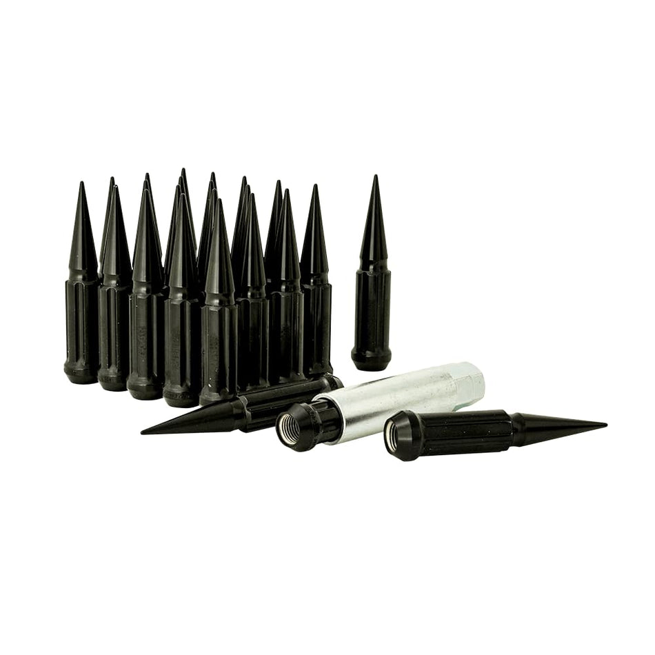 Gorilla Automotive SPK6-14150B 6 Lug 14X1.5 Spike Lug Install Kit Black