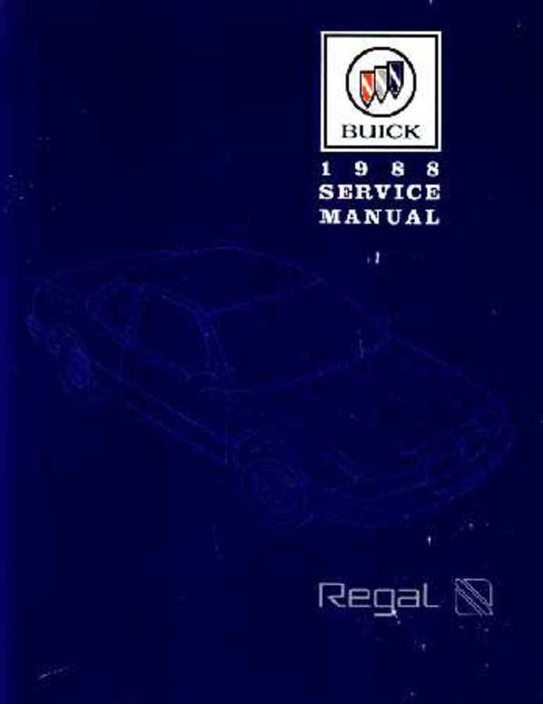 bishko automotive literature 1988 Buick Regal Shop Service Repair Manual Book Engine Drivetrain Wiring OEM