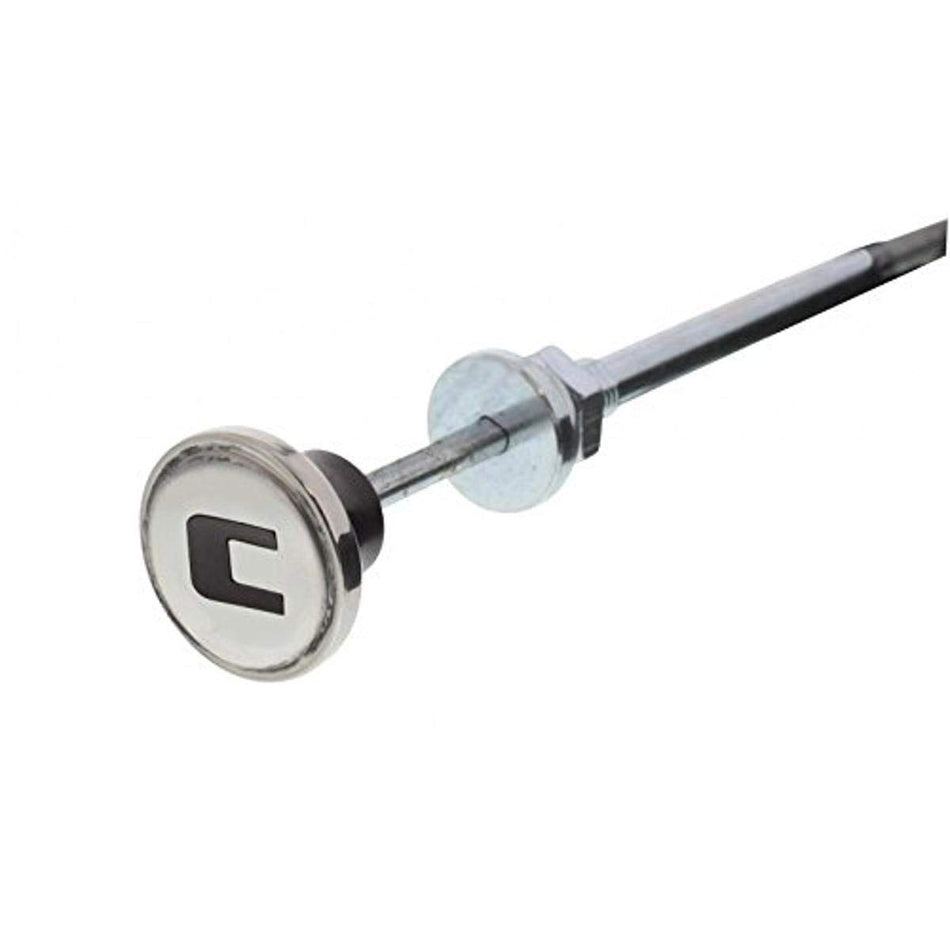 United Pacific Stainless Steel Choke Cable With Maroon Knob For 1947-53 Chevy Truck