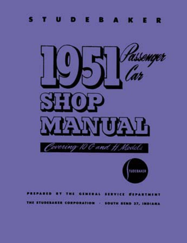 bishko automotive literature 1951 Studebaker Shop Service Repair Manual Book Engine Drivetrain Electrical OEM