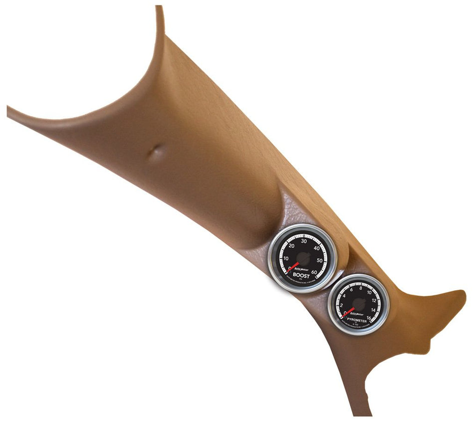 Auto Meter 7082 Factory Match Pillar Kit (0-60 PSI Boost/0-1600 Degree F Pyrometer)