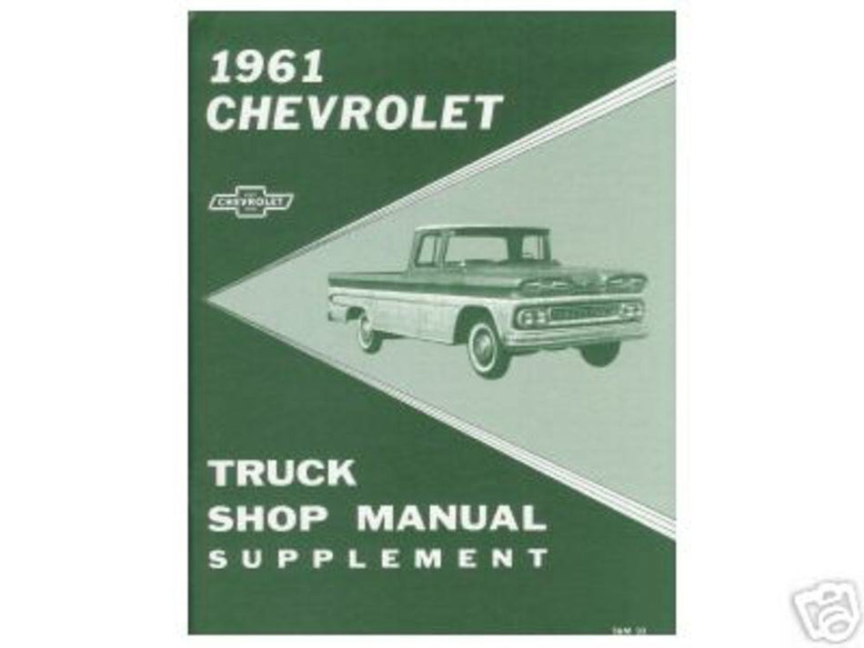 bishko automotive literature 1961 Chevy Pickup Truck Shop Service Repair Manual Book Engine Electrical OEM