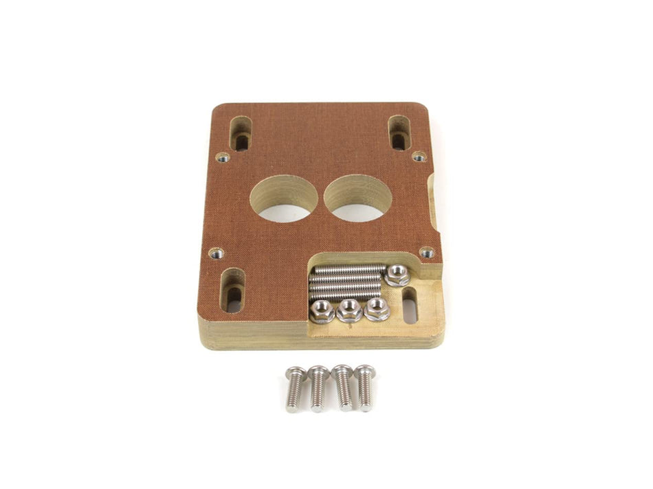 Canton 85-070 Phenolic Carburetor Adapter with Hardware 1 in Thick - 2 Hole