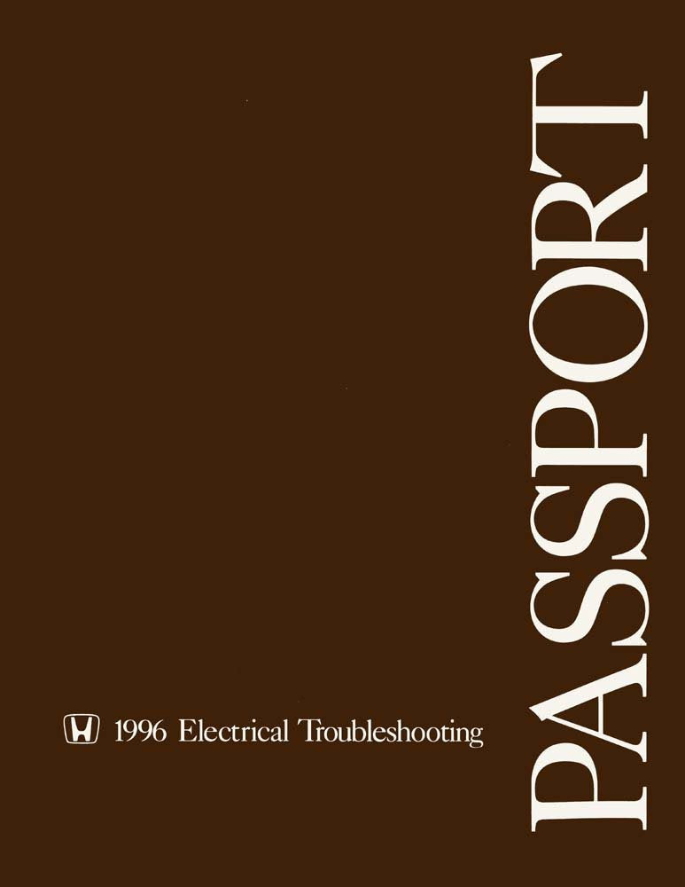 bishko automotive literature - Electrical Troubleshooting Diagnostic Procedures Manual for The 1996 Honda Passport