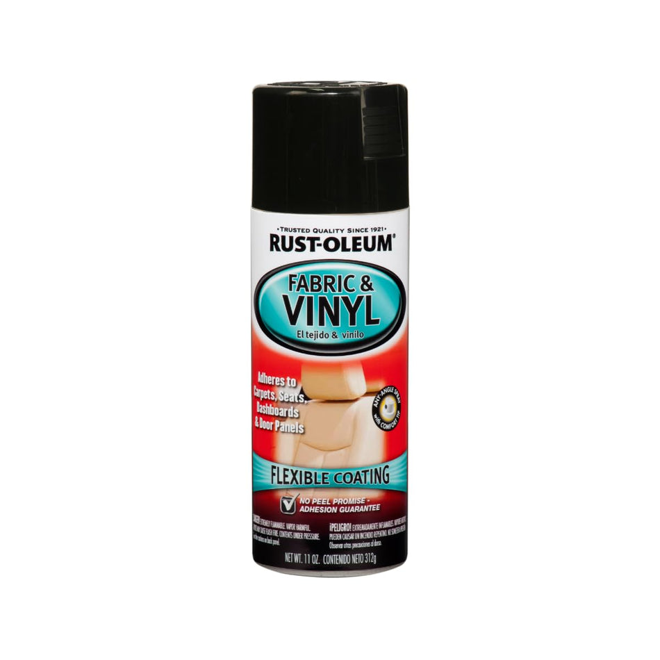 Rust-Oleum 248918 Automotive Enamel Fabric & Vinyl Spray Paint, 11 Ounce, Gloss Black, 11 Fl Oz