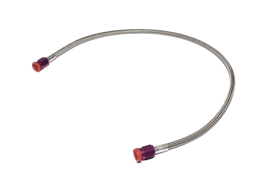 Zex NS6612 3' (ft) Long -4AN Braided Hose with Purple Ends