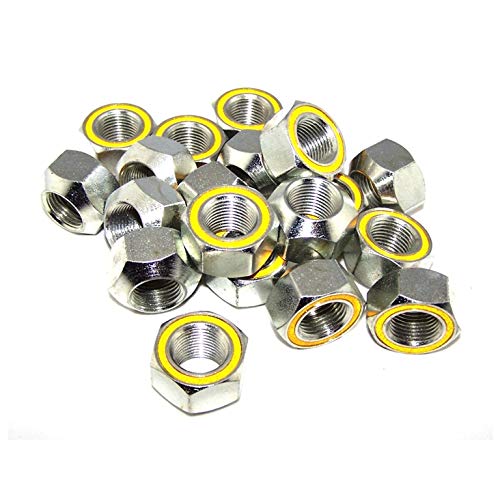 Kluhsman Racing Products KRC-8204 Single Angle 5/8 NF Steel Lug Nuts with Reflective Yellow (20 Qty.)