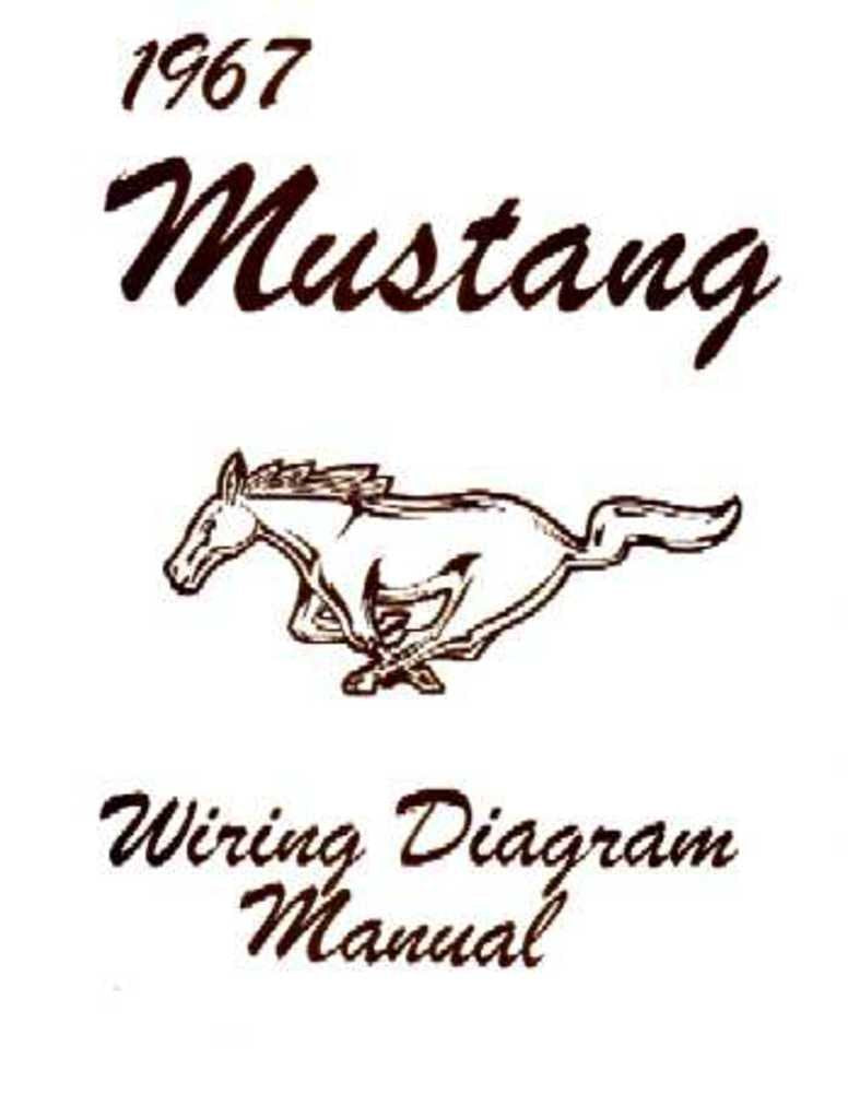 bishko automotive literature 1967 Ford Mustang Electrical Wiring Diagrams Schematics Manual Book Factory OEM