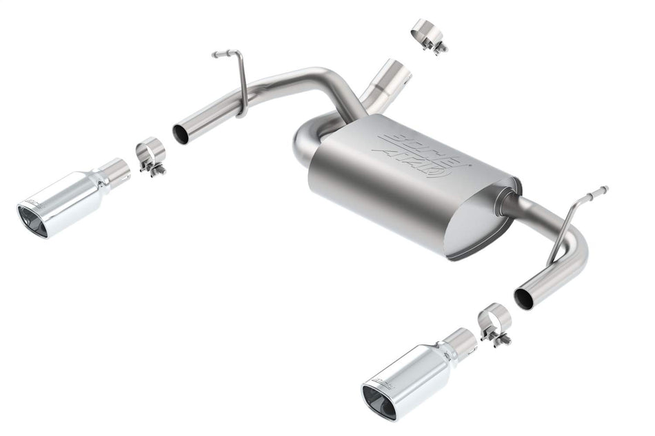 BORLA 11860 Axle-Back Performance Exhaust System for 2012-2018 Jeep Wrangler JK/JKU 3.6L Automatic/Manual Transmission 4 Wheel Drive 2 & 4 Door.