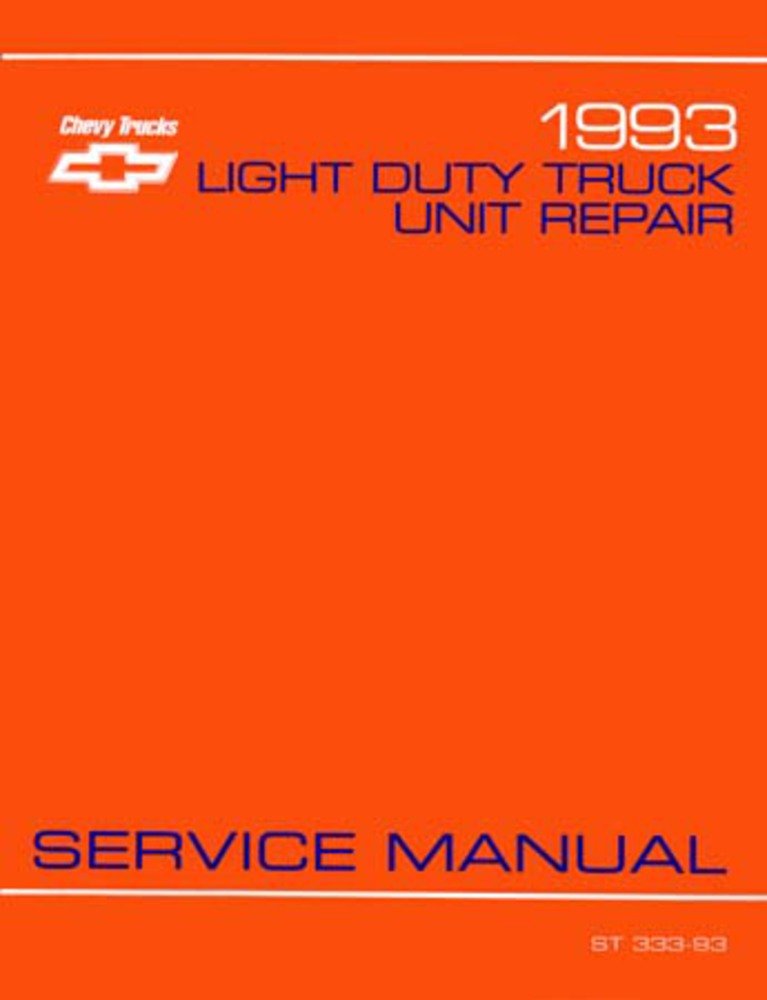 bishko automotive literature 1993 Chevy GMC C/K 10-30 Truck Unit Repair Overhaul Rebuild Manual Book Guide
