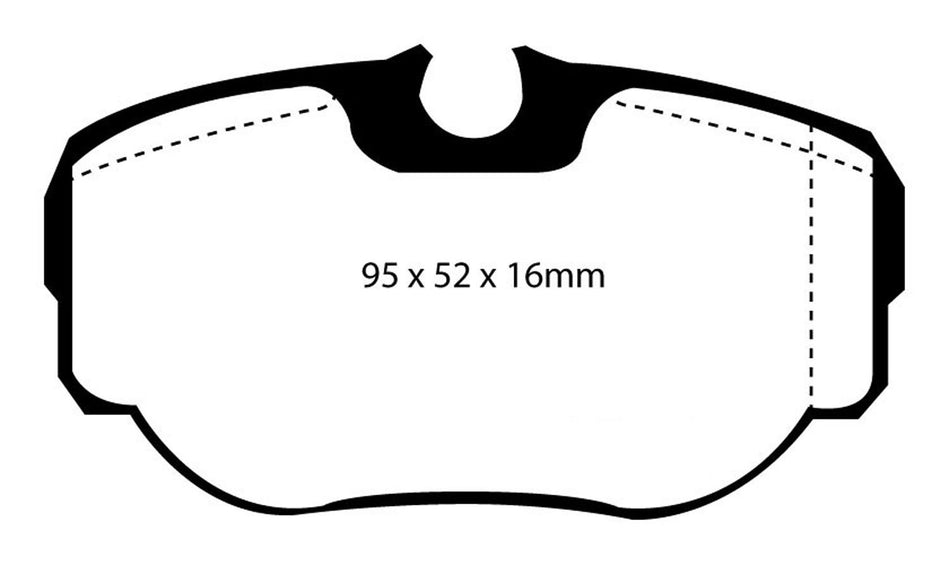 EBC Brakes UD493 Ultimax OEM Replacement Brake pad