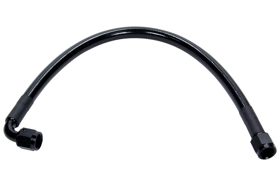 Allstar Coated Braided Line 24in #6 Hose -6 Str/-6 90 Deg