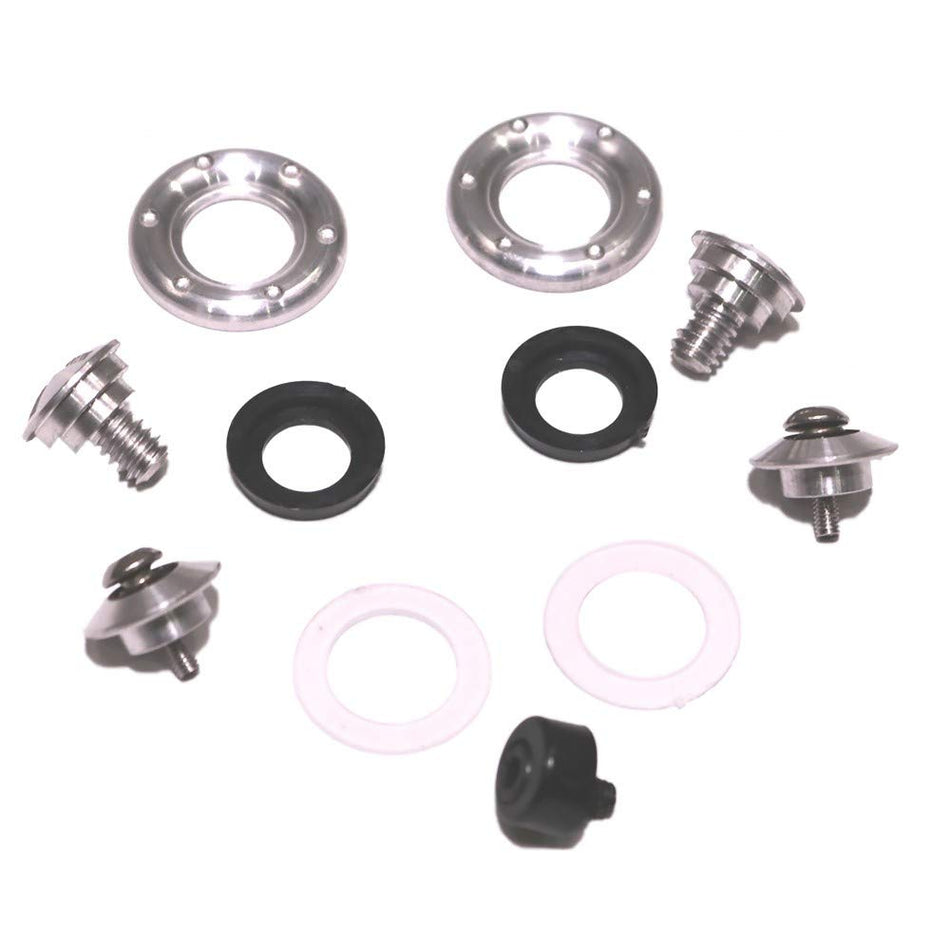 RaceQuip Red Hardware Pivot Kit For Shield Of PRO And VESTA Model Helmets Red 205111