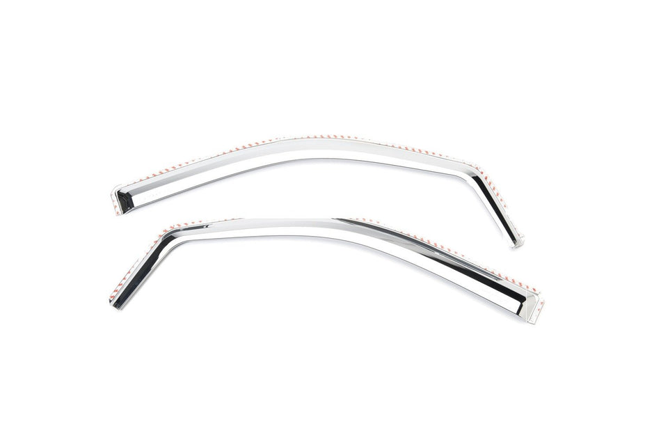 Putco Element Chrome Window Deflectors Fits Chevy Silverado/GMC Sierra 2014-2019 - Set of 2 - in Channel Install