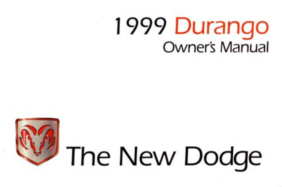 bishko automotive literature 1999 Dodge Durango Owners Manual User Guide Reference Operator Book Fuses Fluids