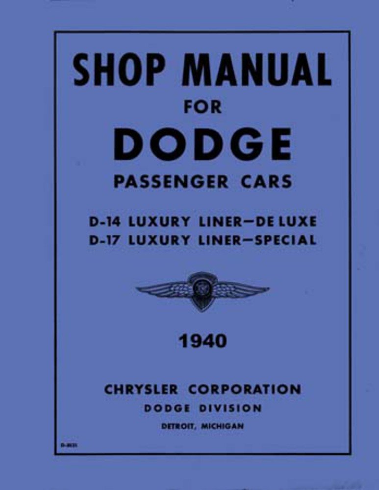 bishko automotive literature 1940 Dodge Shop Service Repair Manual Book Engine Drivetrain Electrical OEM