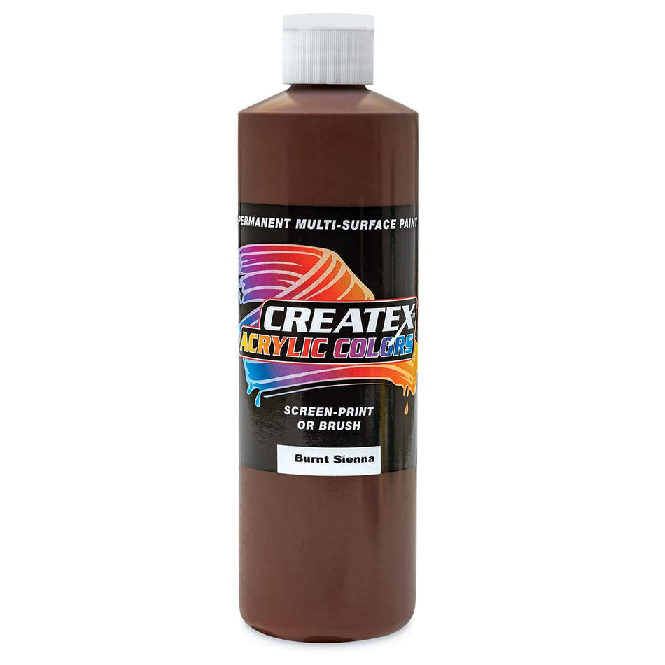Createx Acrylics, Burnt Sienna, Pint