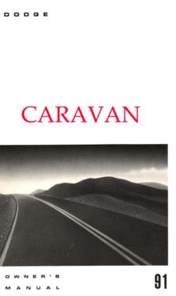 bishko automotive literature 1991 Dodge Caravan Minivan Owners Manual User Guide Reference Operator Book