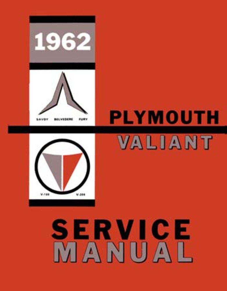bishko automotive literature 1962 Plymouth Belvedere Fury Savoy Valiant Shop Service Repair Manual Engine OEM