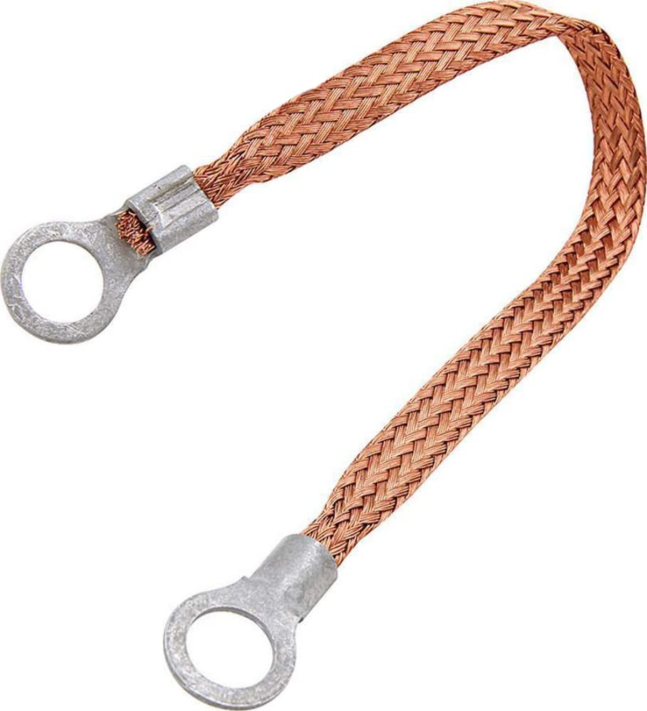 Allstar Performance ALL76328-24 24 x 0.25 in. Copper Ground Strap Ring Terminals