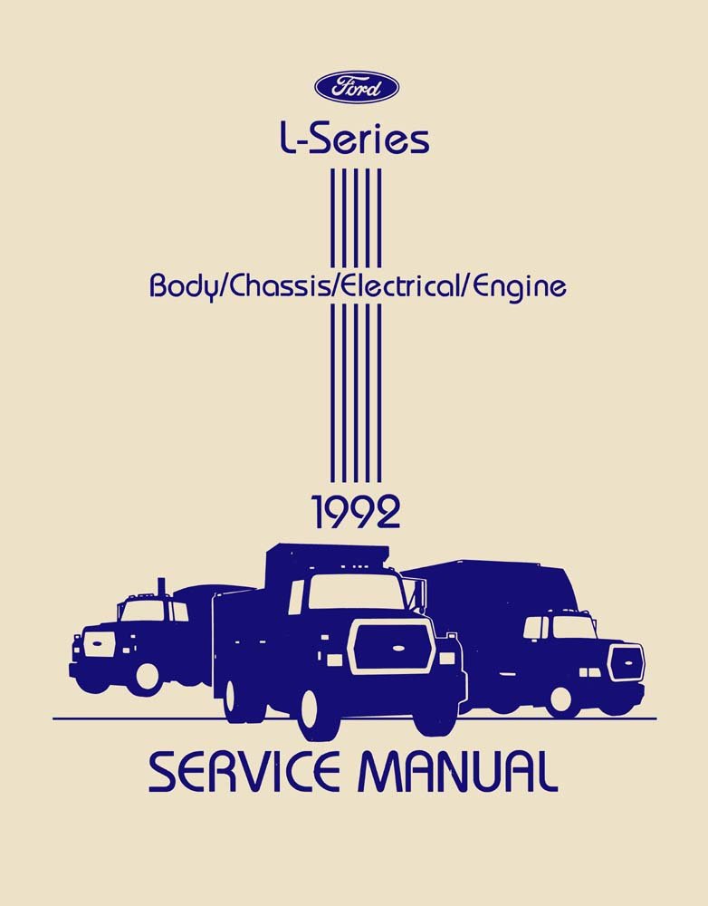 bishko automotive literature 1992 Ford L Series Truck Shop Service Repair Manual Book Engine Drivetrain OEM