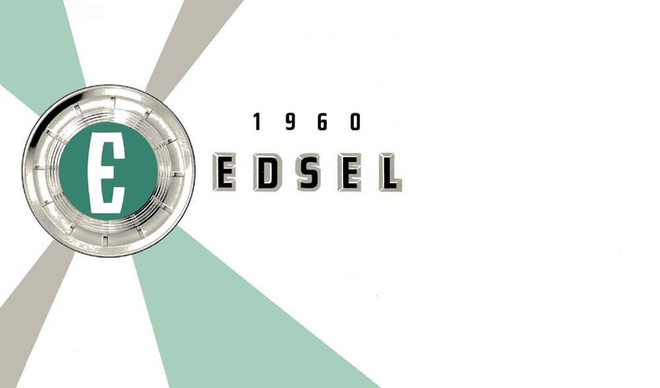 bishko automotive literature 1960 Edsel Owners Manual User Guide Reference Operator Book Fuses Fluids