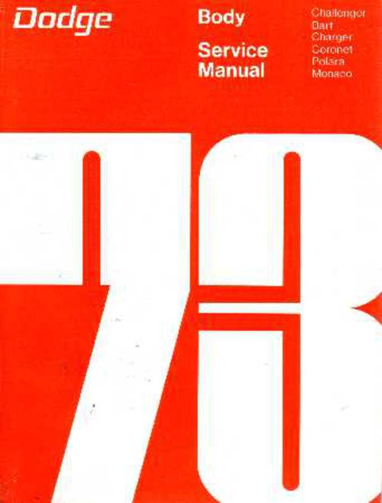 bishko automotive literature 1973 Charger Challeger Shop Service Repair Manual Engine Drivetrain Electrical