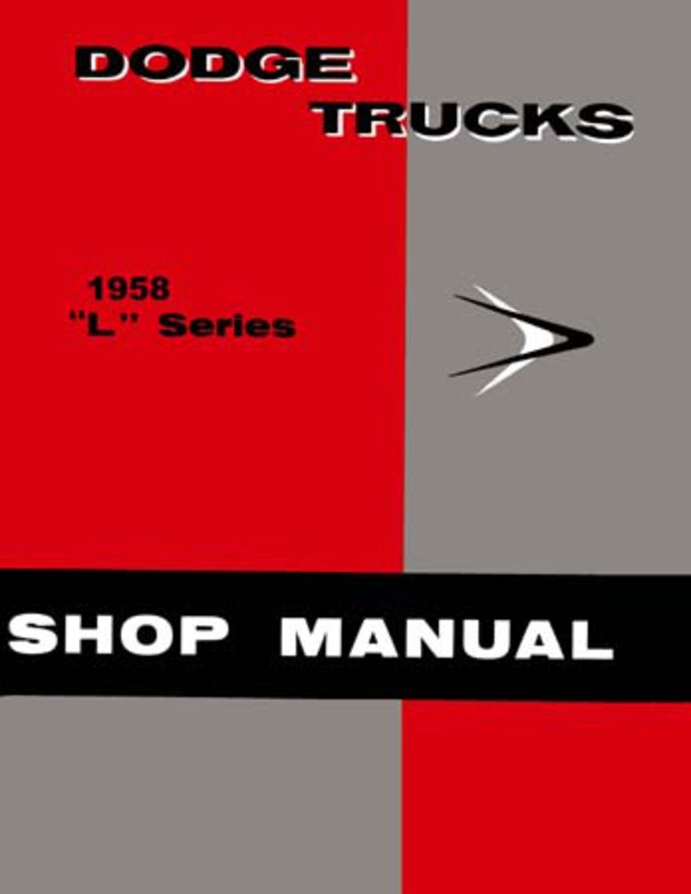 bishko automotive literature 1958 Dodge Pickup Truck Shop Service Repair Manual Book Engine Electrical OEM