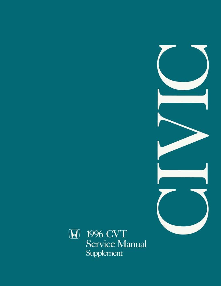 bishko automotive literature 1996 Honda Civic CVT Shop Service Repair Manual Supplement Book Engine
